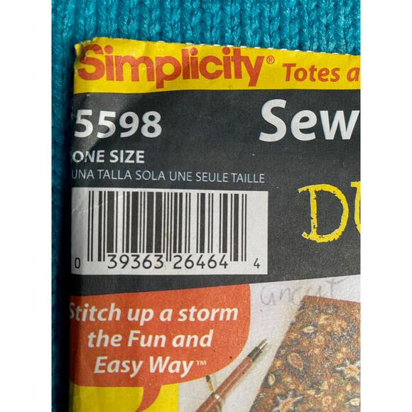 Simplicity Sewing pattern 5598 tote purse bag - Picture 5 of 5